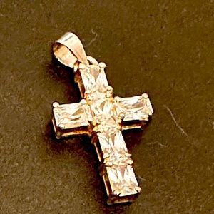 Sterling Silver 925 and crystal cross